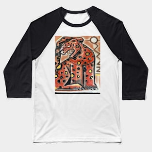 Red Jaguar illustration Baseball T-Shirt